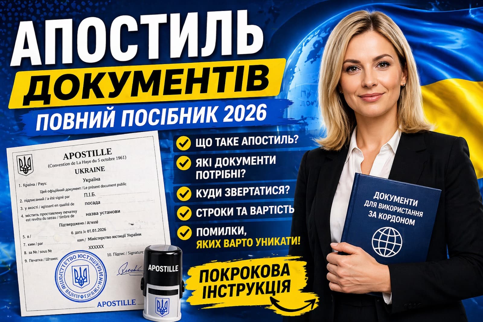 обкладинка статті: Довіреність на отримання документів у Києві: зразок, вимоги, підпис і типові помилки у 2026 році
